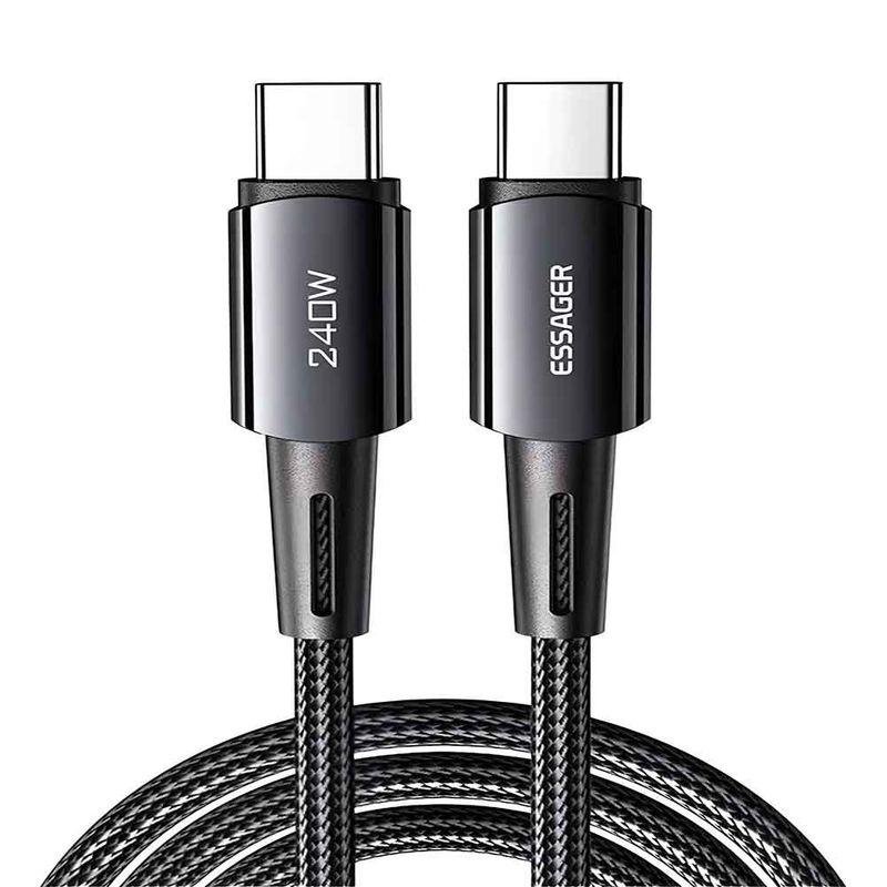 ESSAGER - Cable Carga Ultra Rápida Usb Tipo C 240w 5a Pd31