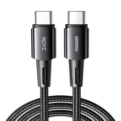 ESSAGER - Cable Carga Ultra Rápida Usb Tipo C 240w 5a Pd31