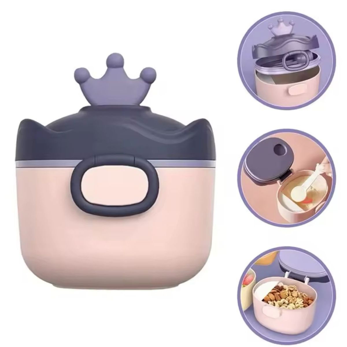 GENERICO - Contenedor Dispensador De Leche En Polvo Bebes Portatil