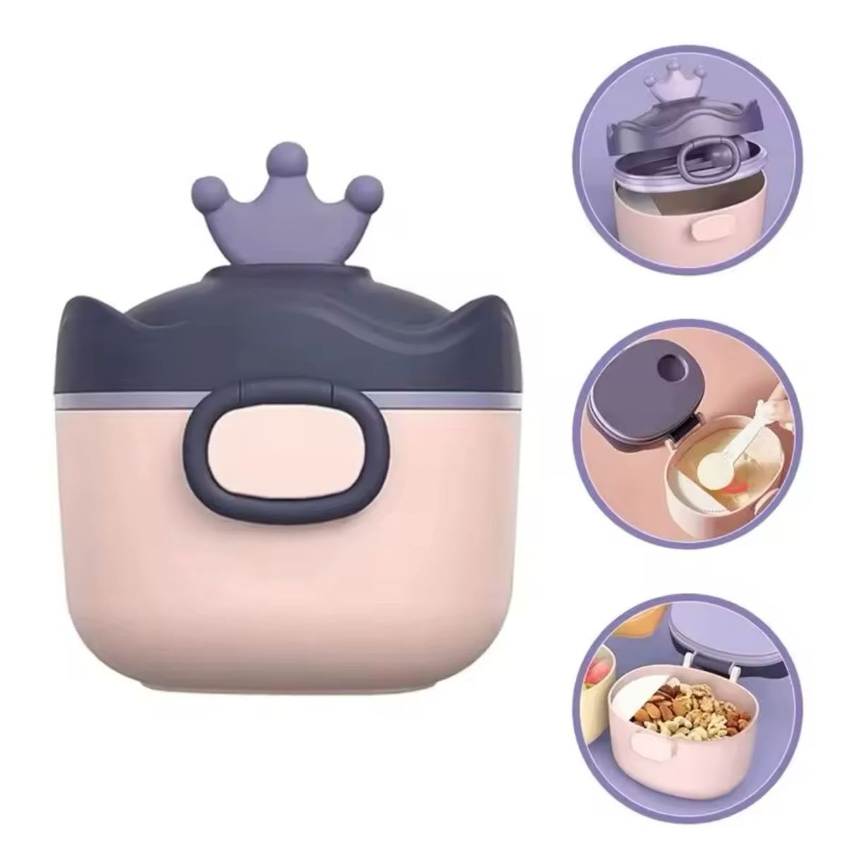 GENERICO - Contenedor Dispensador De Leche En Polvo Bebes Portatil