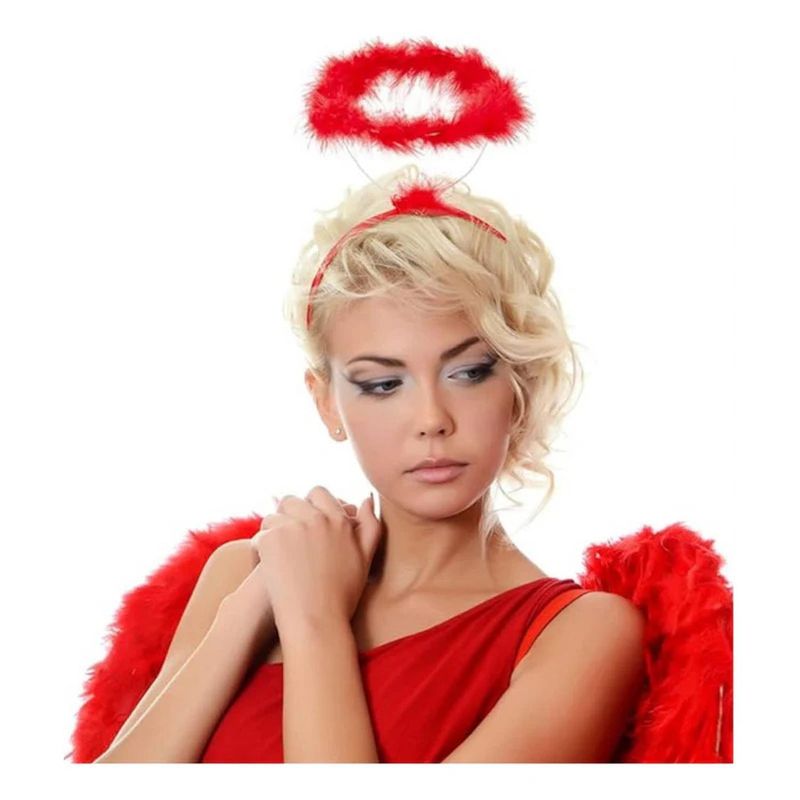 GENERICO - Alas de Angel de Plumas y areolas - Roja - Medianas