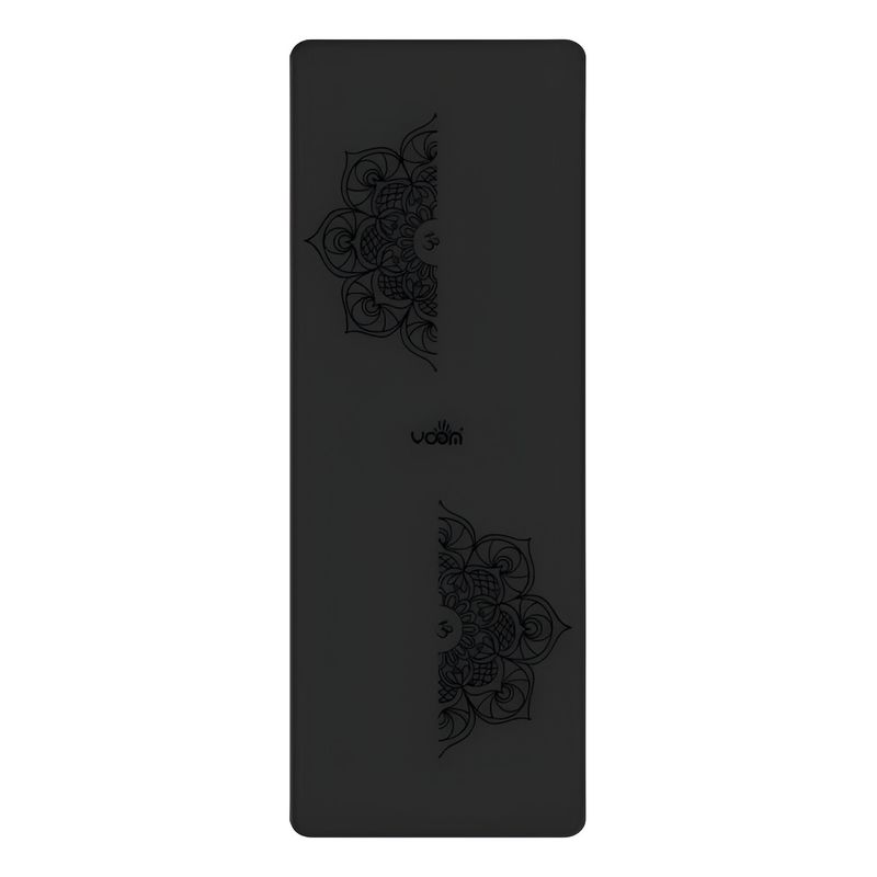 GENERICO - Mat Yoga Caucho Natural Para Ejercicios 5mm - Funda-Negro