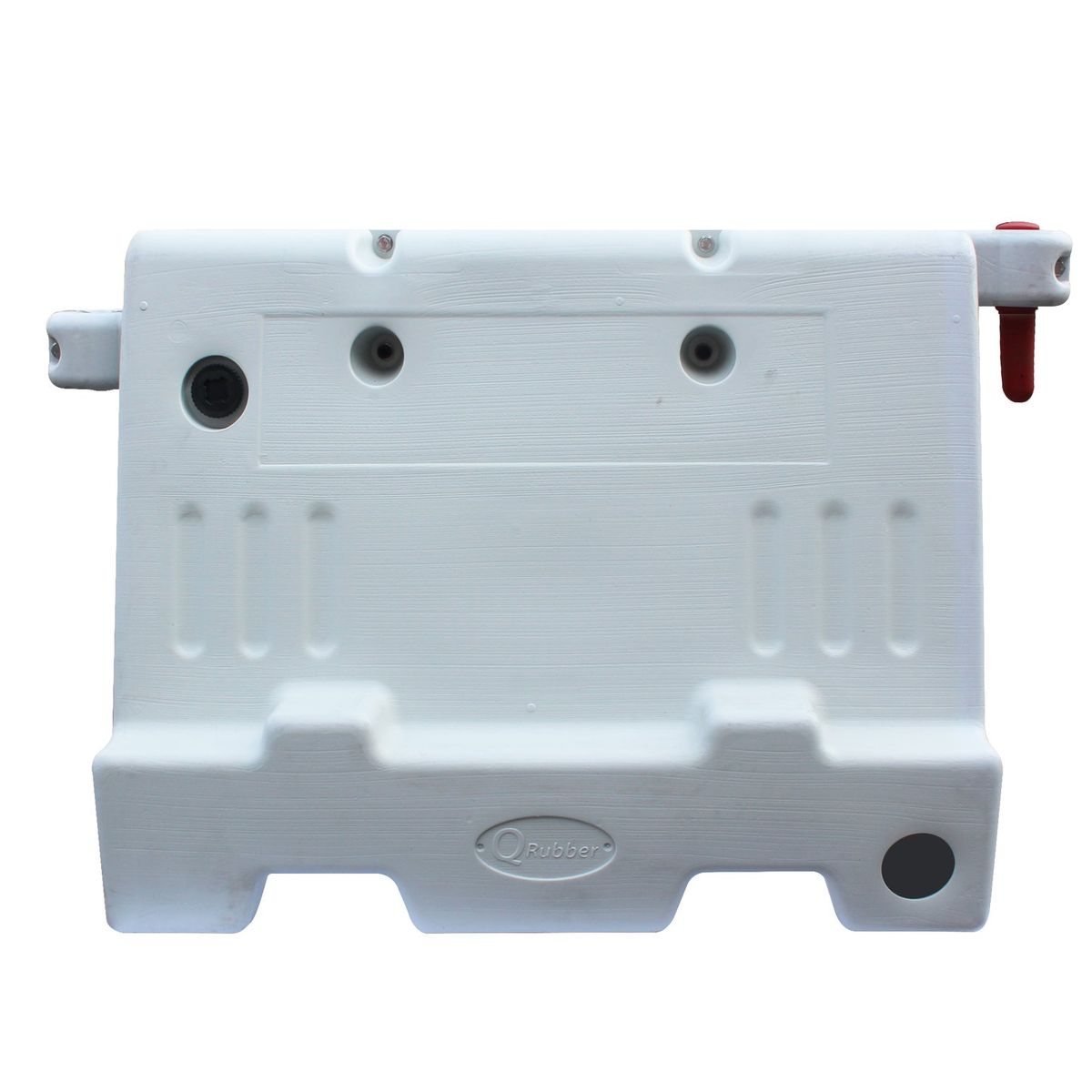 QRUBBER - Barrera New Jersey Apilable Blanca 1mt QRubber