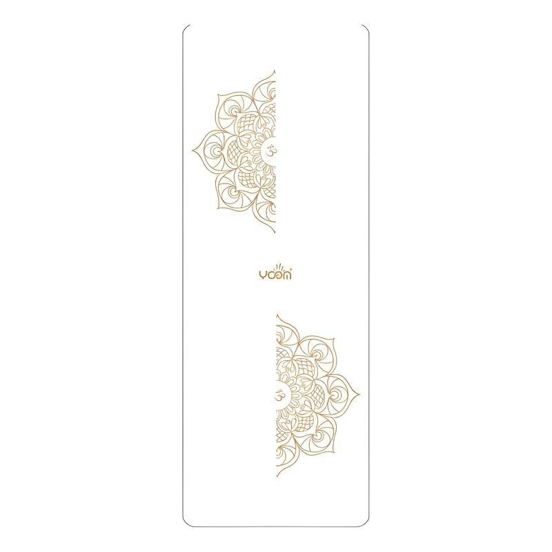 GENERICO - Mat Yoga Caucho Natural Para Ejercicios 5mm - Funda-Blanco