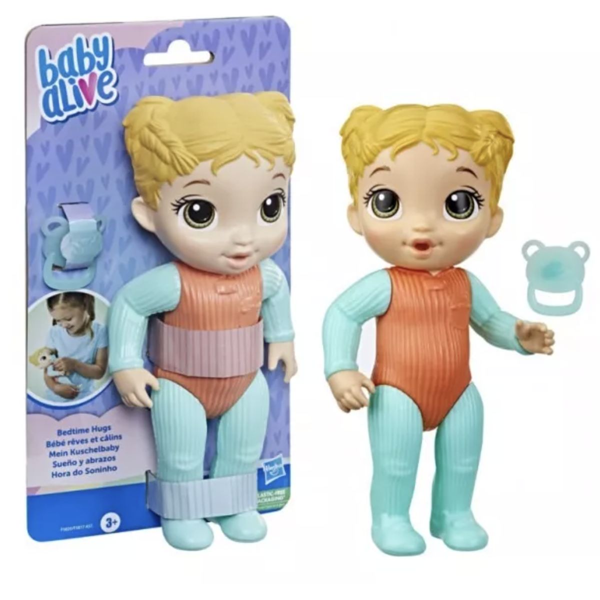HASBRO - Muñeca Baby Alive Sueño Y Abrazos Bebé Cabello Rubia