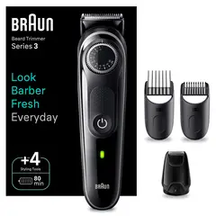 BRAUN - Recortadora De Barba Y Pelo Serie 3 Beard Trimmer 4 en 1
