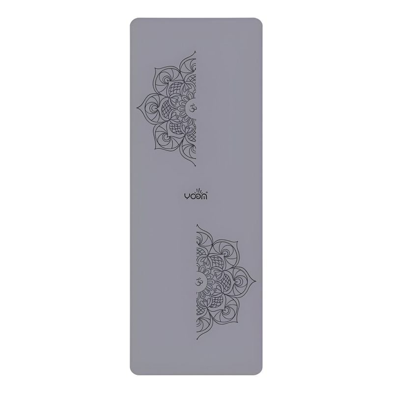 GENERICO - Mat Yoga Caucho Natural Para Ejercicios 5mm - Funda-Gris