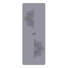 GENERICO - Mat Yoga Caucho Natural Para Ejercicios 5mm - Funda-Gris