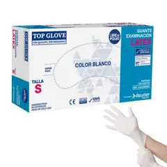 TOP GLOVE - Guantes Látex Caja 100 Un - Talla S