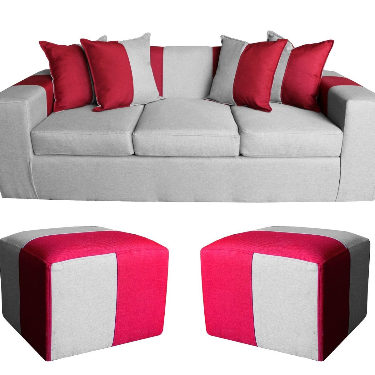 GENERICO - SOFA + 2PUFF BENJAMIN GRISBURDEO