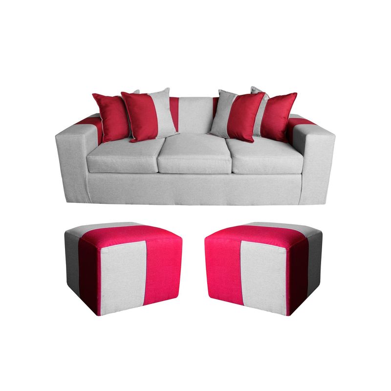 GENERICO - SOFA + 2PUFF BENJAMIN GRISBURDEO