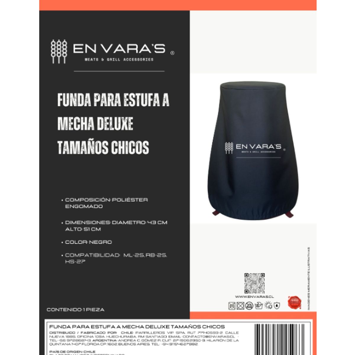 EN VARA'S MEATS & GRILL - Funda  Cubierta Para Estufas A Mecha  Parafina Deluxe