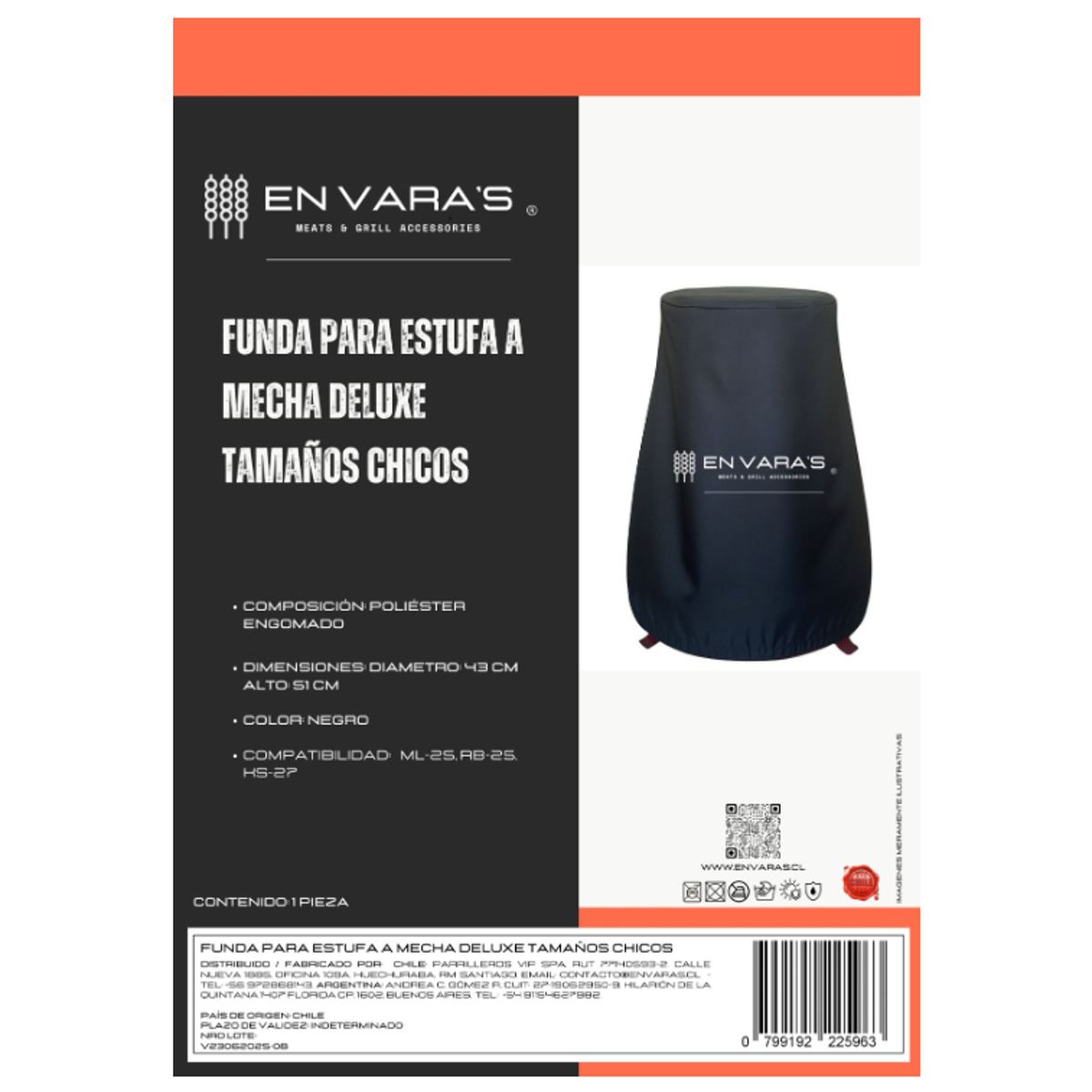 EN VARA'S MEATS & GRILL - Funda  Cubierta Para Estufas A Mecha  Parafina Deluxe