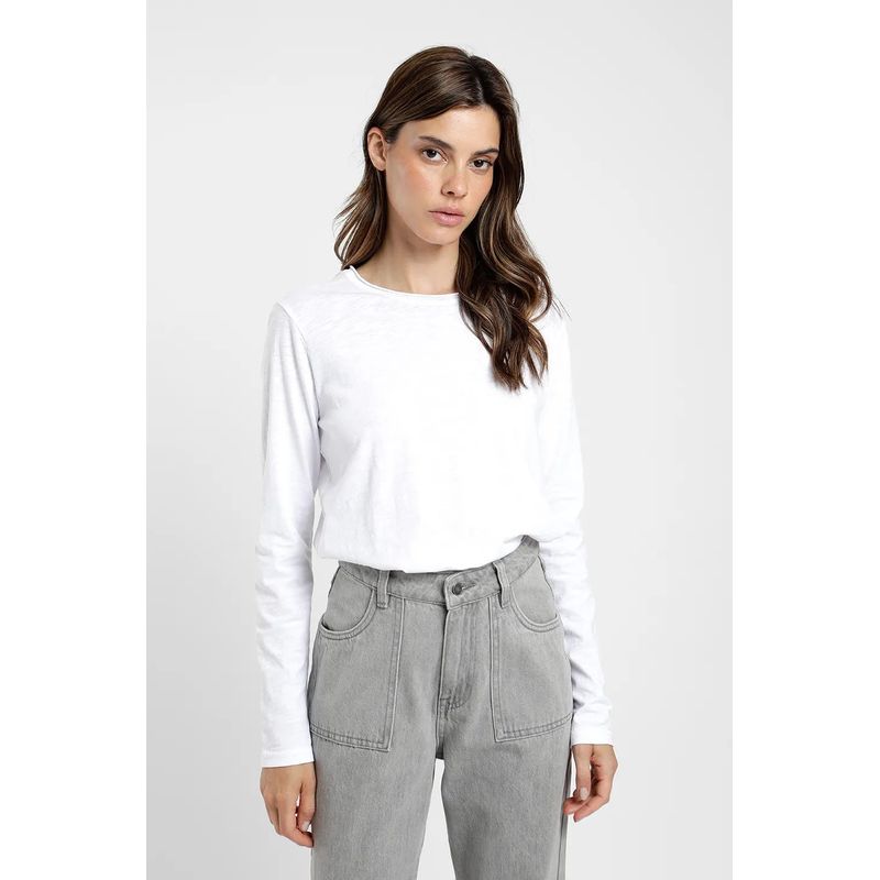 FROENS - Polera manga larga Aurora blanco - Algodón orgánico Froens