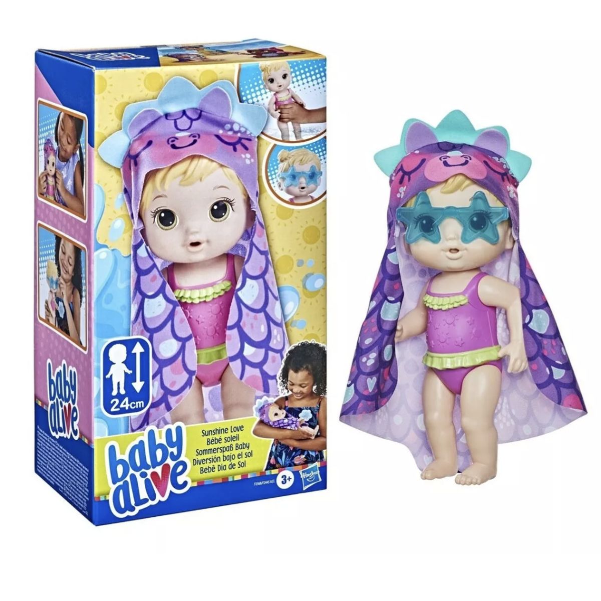 HASBRO - Baby Alive - Muñeca Diversión Bajo El Sol - Sunshine - Rubia