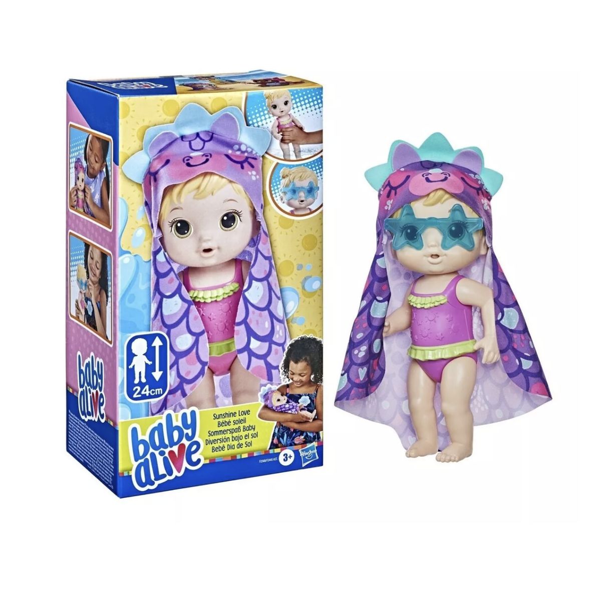 HASBRO - Baby Alive - Muñeca Diversión Bajo El Sol - Sunshine - Rubia
