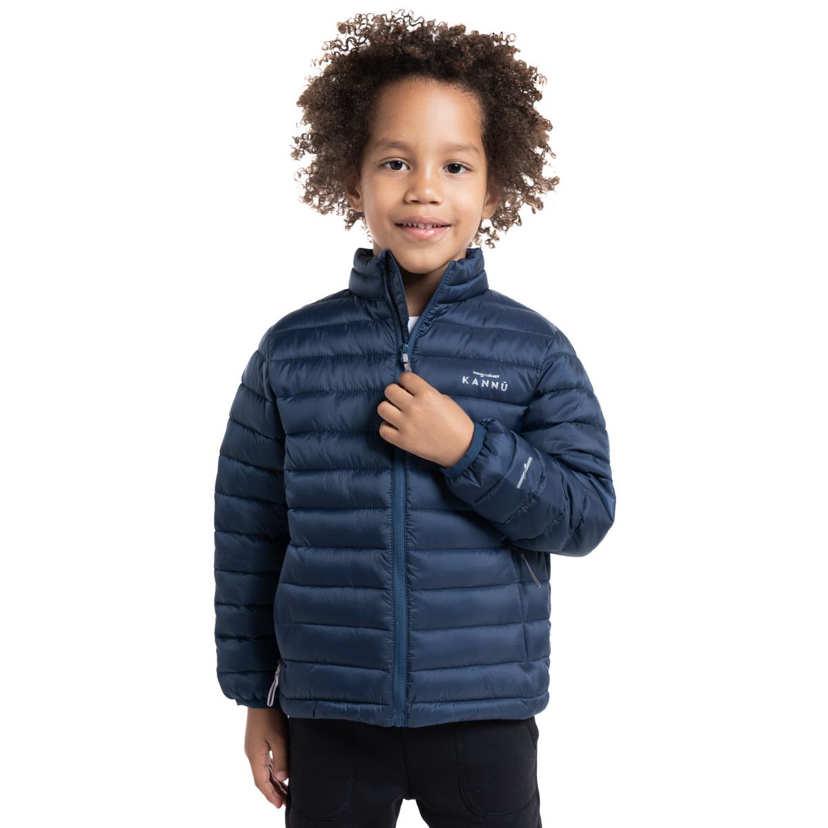 KANNU - Parka Niño Azul Acolchada Rahue KANNU