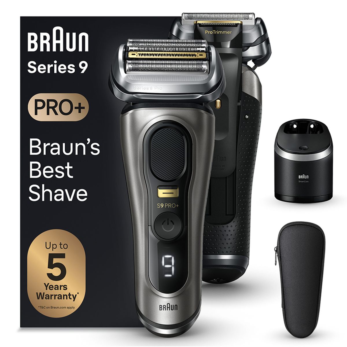 BRAUN - Afeitadora Eléctrica Braun S9 Pro+ 9565CC + Centro De Limpieza 6 EN 1