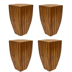 EBLA - Patas Madera Para Cama Europea Pack 4 Unidades