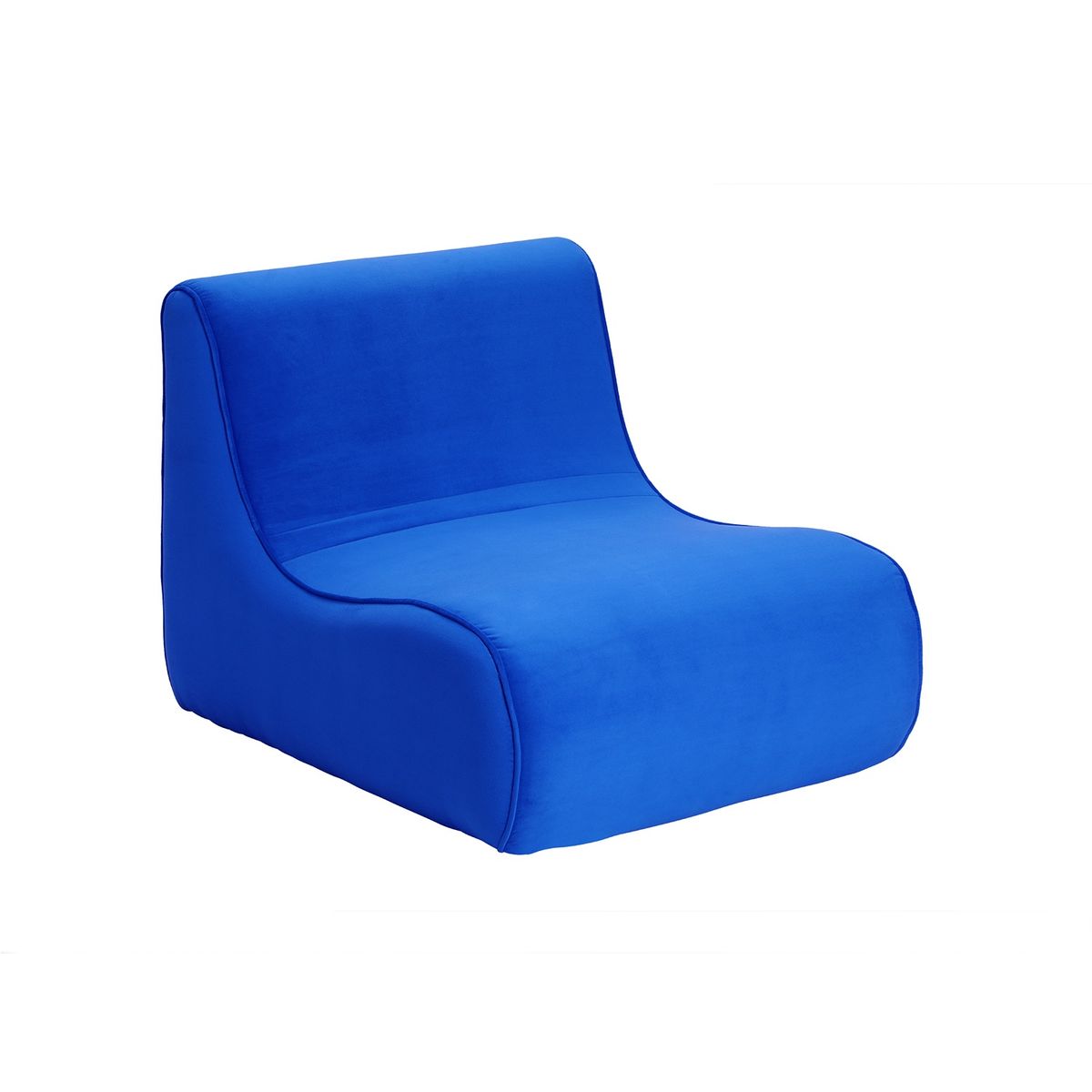 BODEVIR - Sofa Komodo 1C Felpa Azul Rey