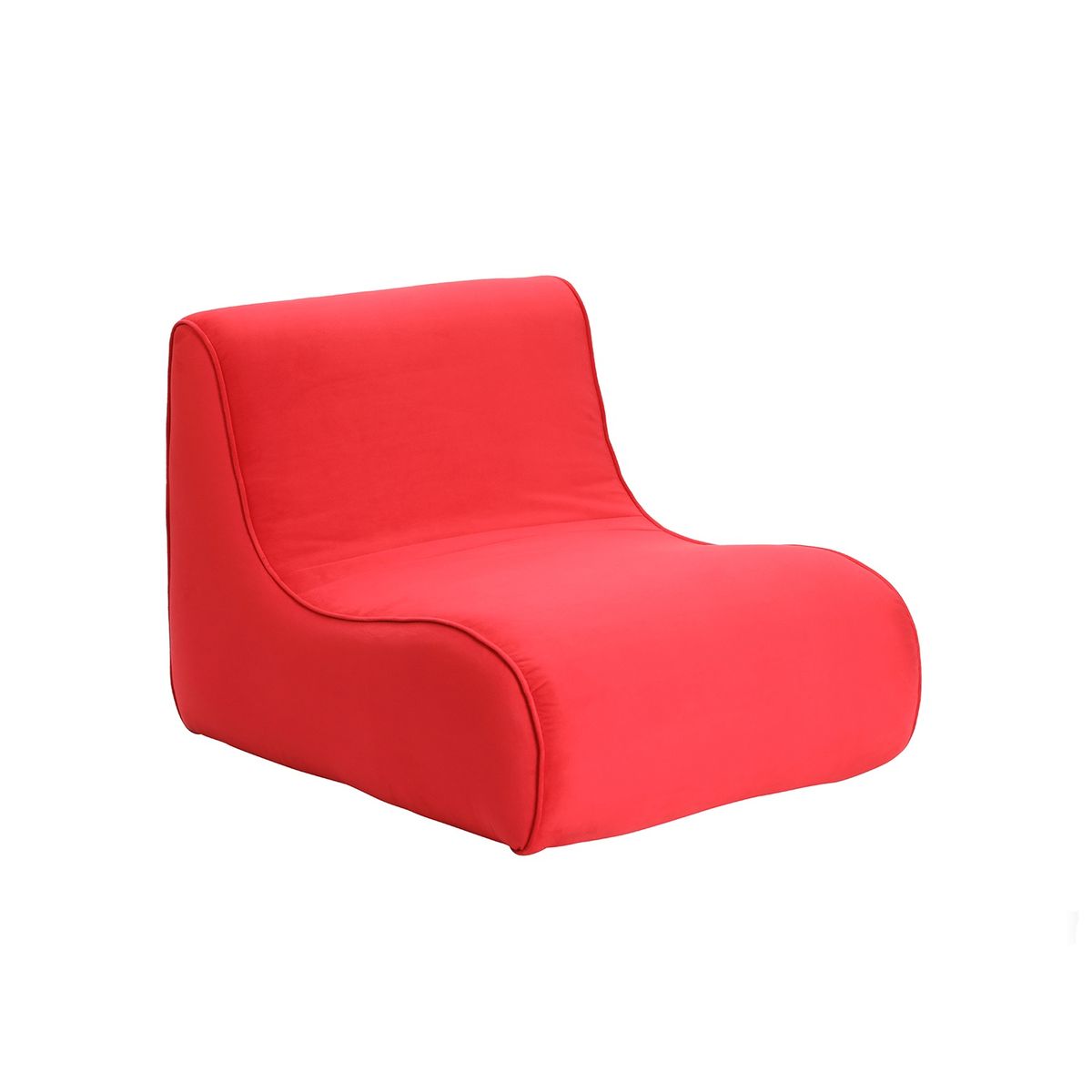 BODEVIR - Sofa Komodo 1C Felpa Rojo