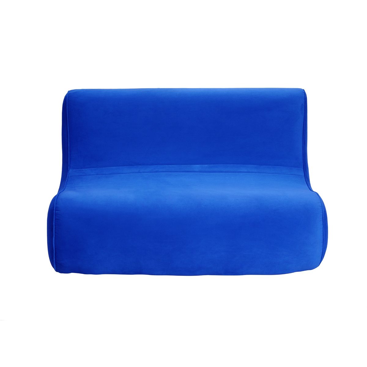 BODEVIR - Sofa Komodo 2C Felpa Azul Rey