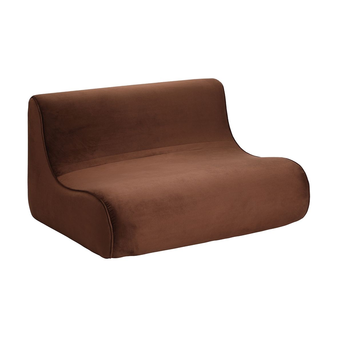 BODEVIR - Sofa Komodo 2C Felpa Chocolate