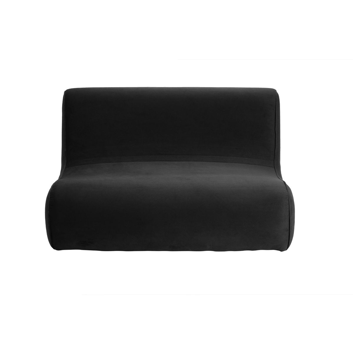 BODEVIR - Sofa Komodo 2C Felpa Negro