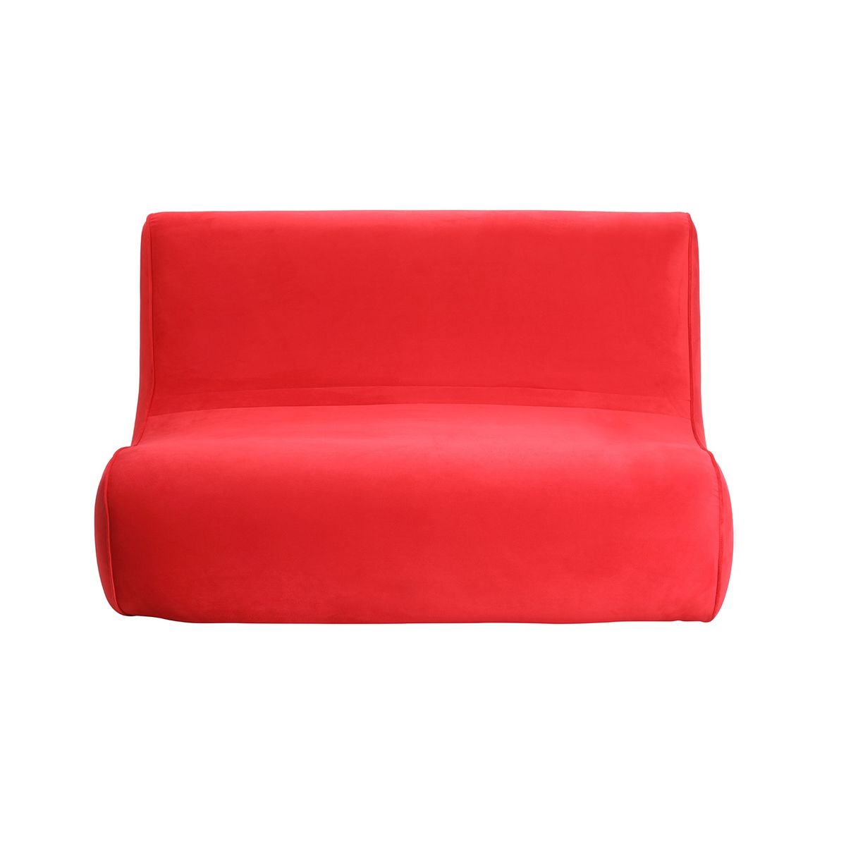 BODEVIR - Sofa Komodo 2C Felpa Rojo