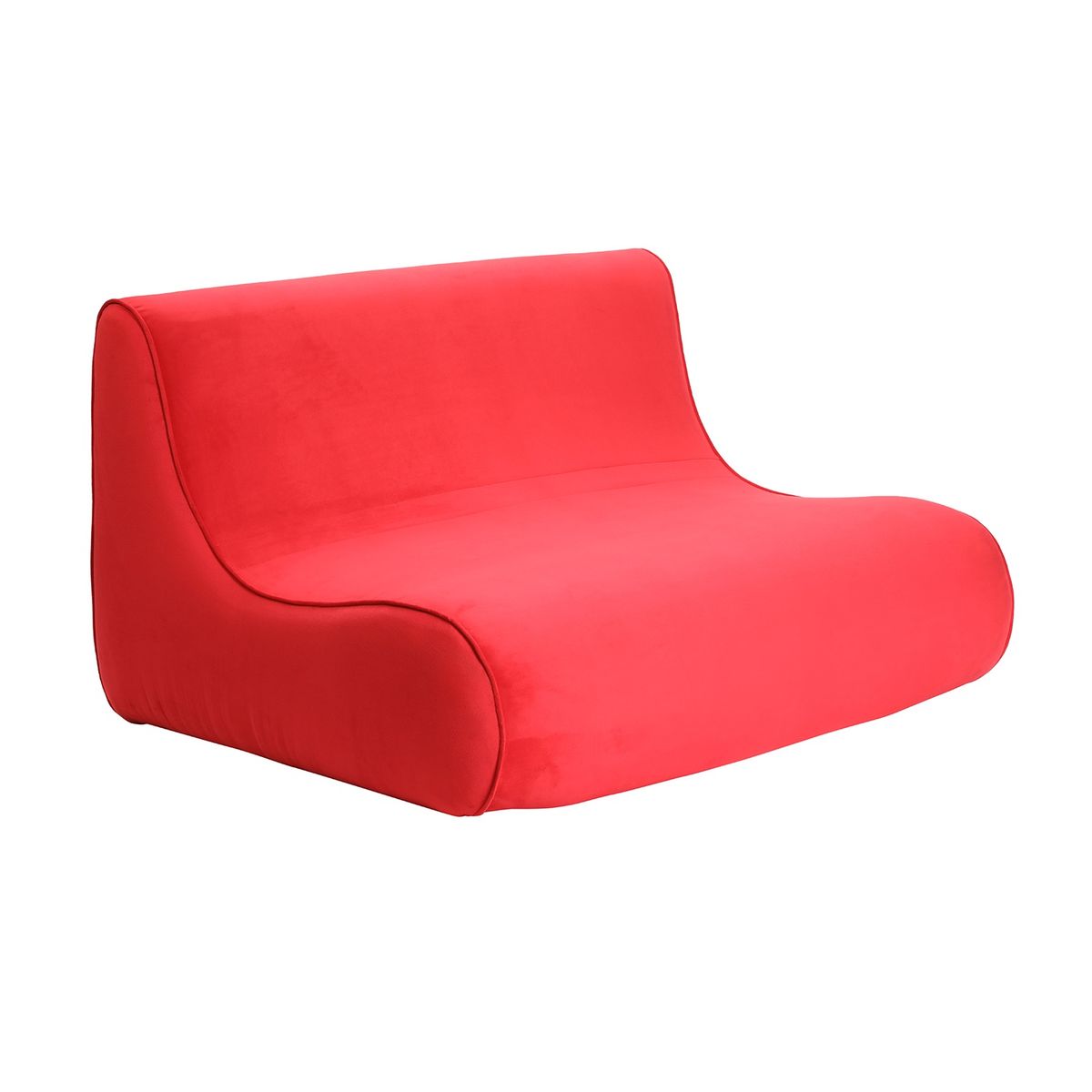 BODEVIR - Sofa Komodo 2C Felpa Rojo