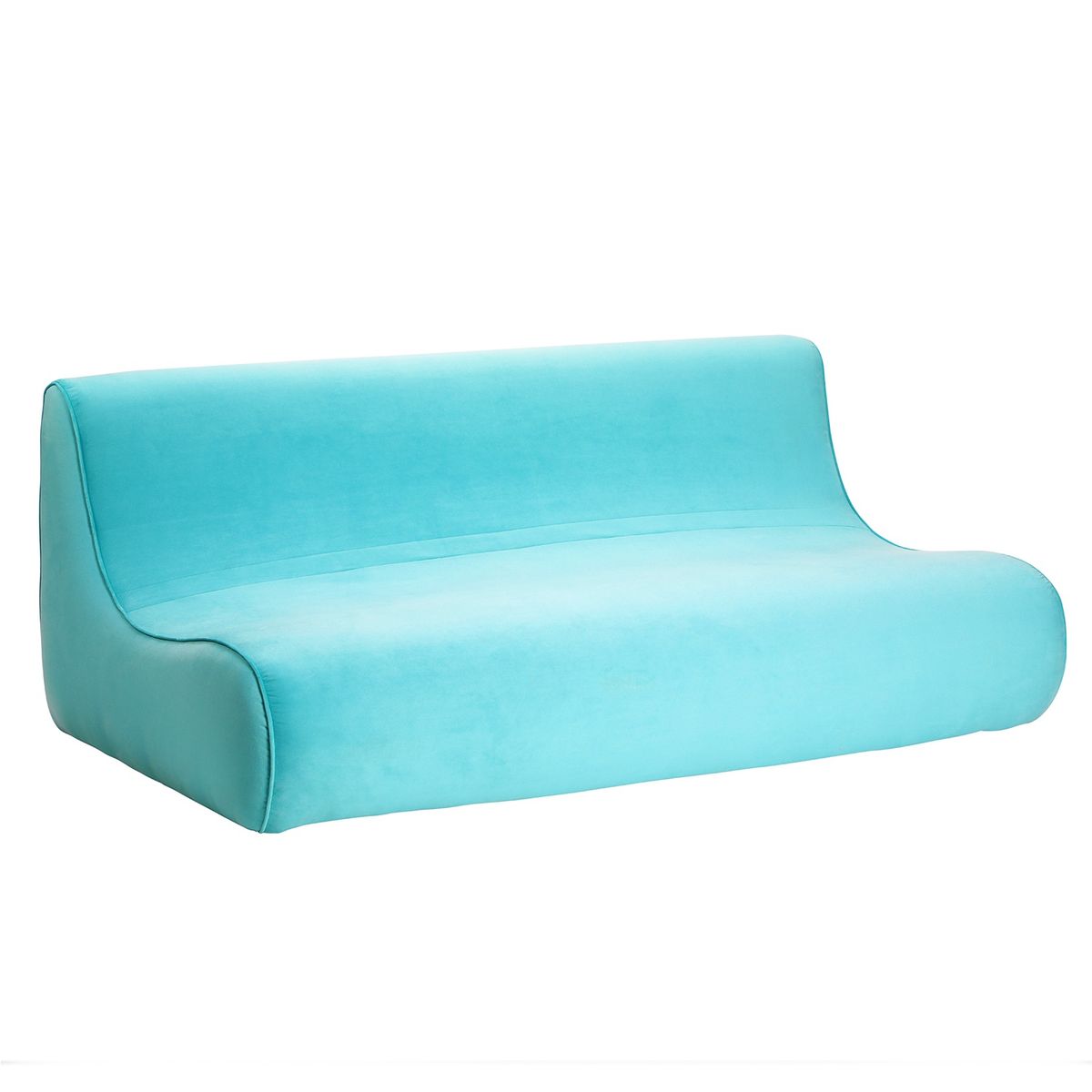 BODEVIR - Sofa Komodo 3C Felpa Turquesa