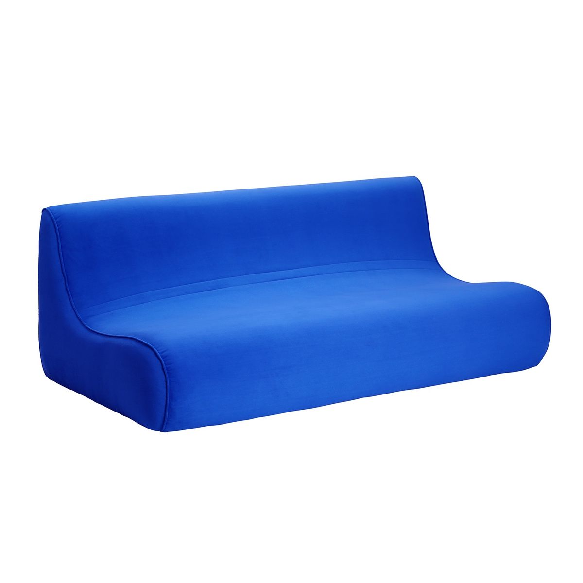 BODEVIR - Sofa Komodo 3C Felpa Azul Rey