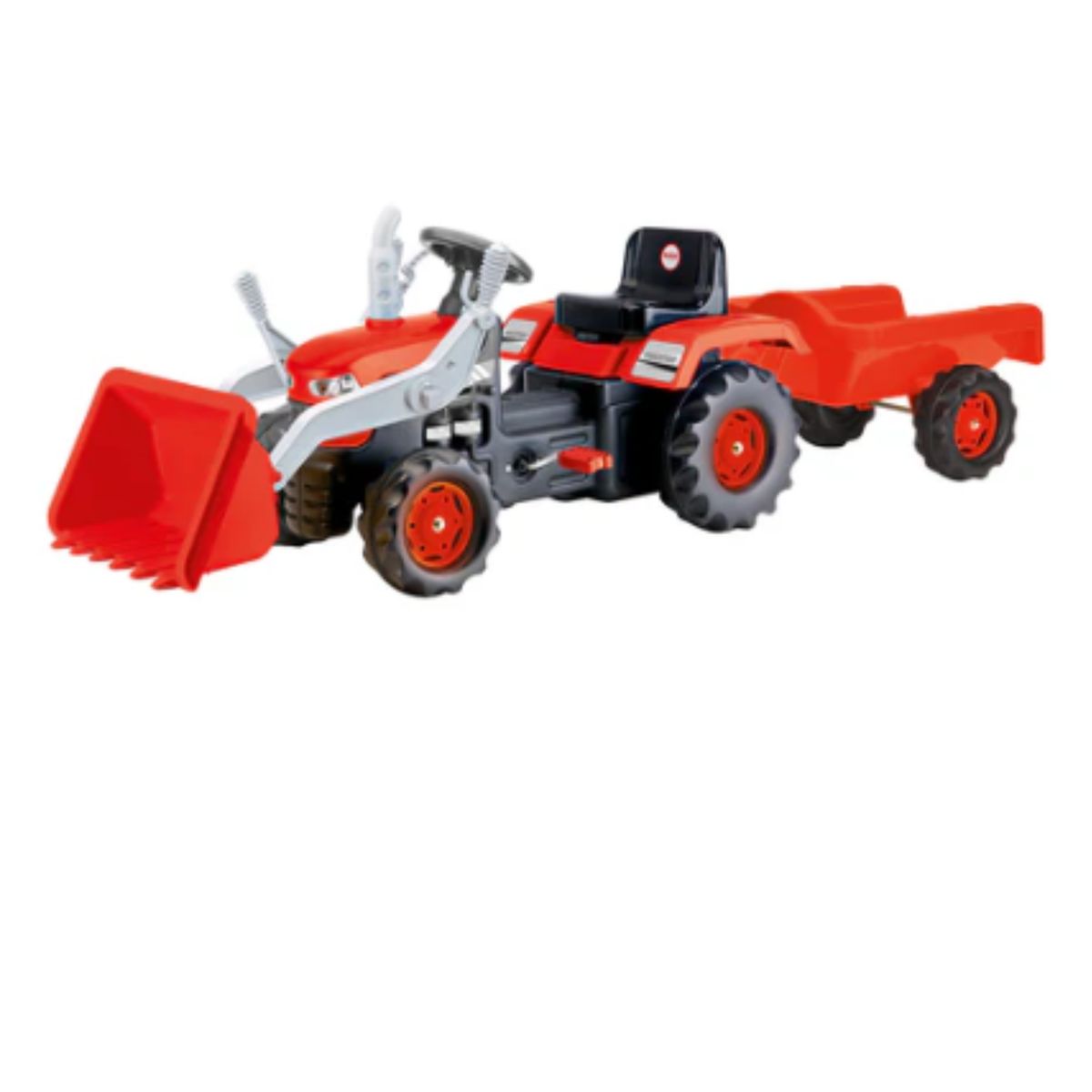 HOBBY MARKET - Tractor a Pedales con Carro Rojo