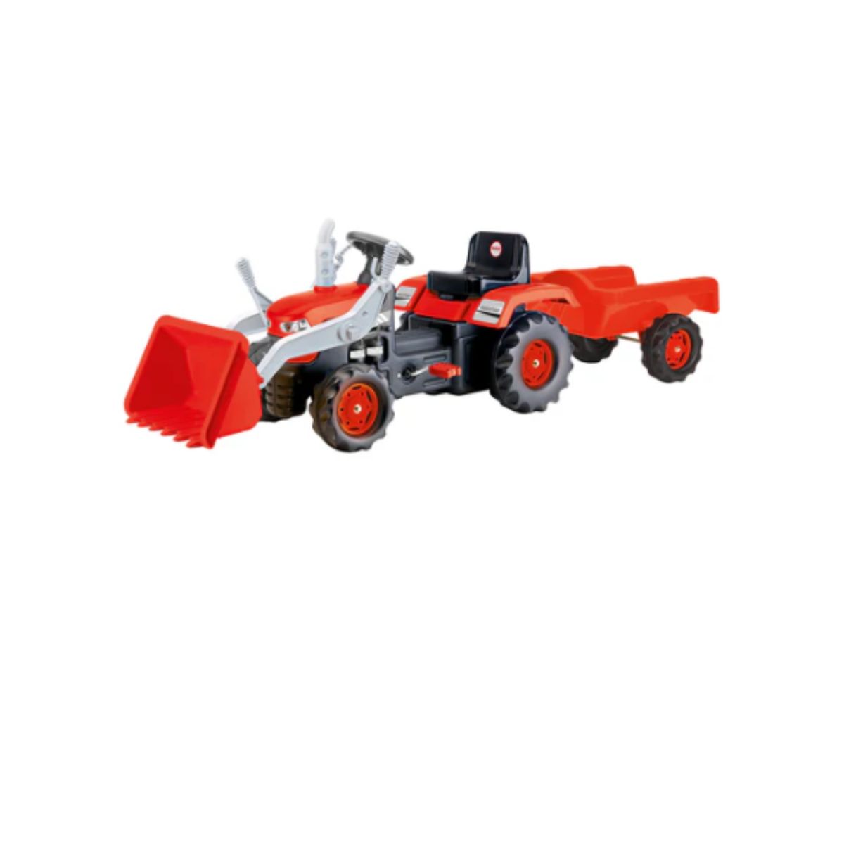 HOBBY MARKET - Tractor a Pedales con Carro Rojo