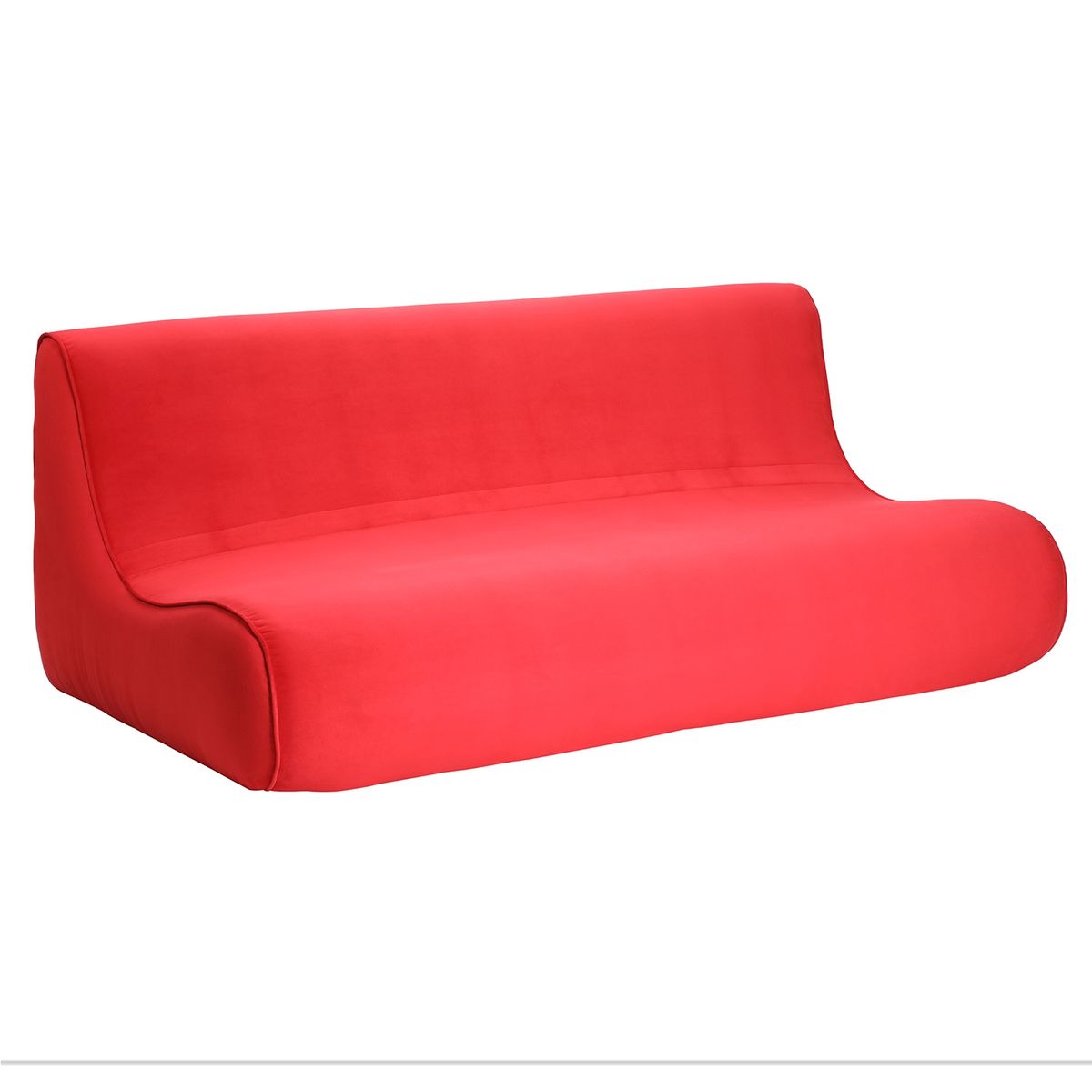 BODEVIR - Sofa Komodo 3C Felpa Rojo