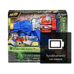 HASBRO - Lanzador Nerf Optimus Prime Blaster 2 En 1 Transformers