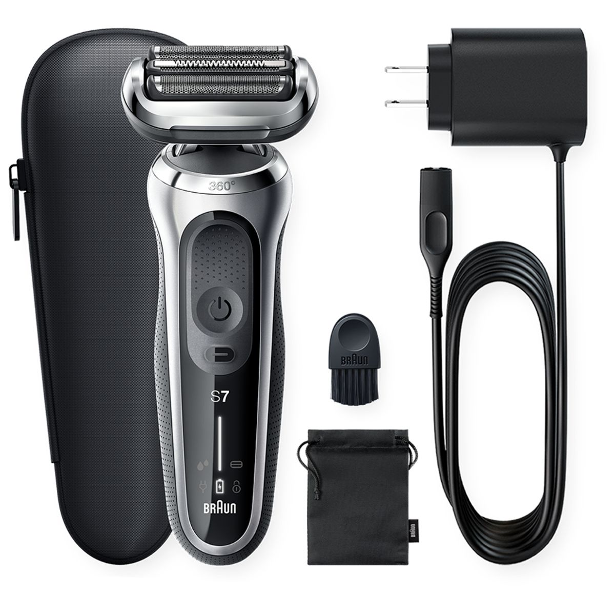 BRAUN - Afeitadora Eléctrica Braun S7 S1000 Plateada Flex 360°