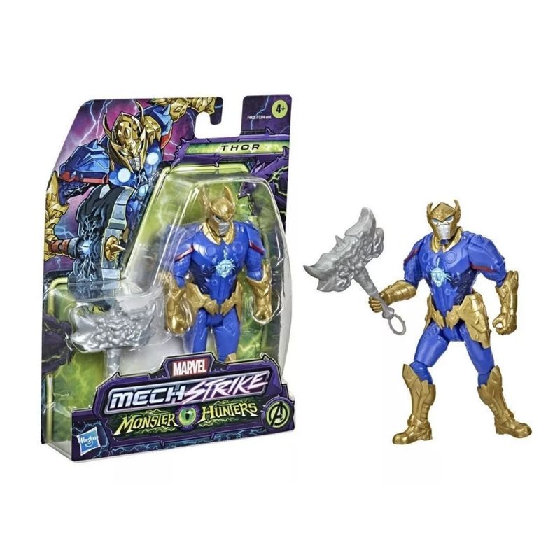 HASBRO - Figura Marvel Avengers Mech Strike Monster Hunters - Thor