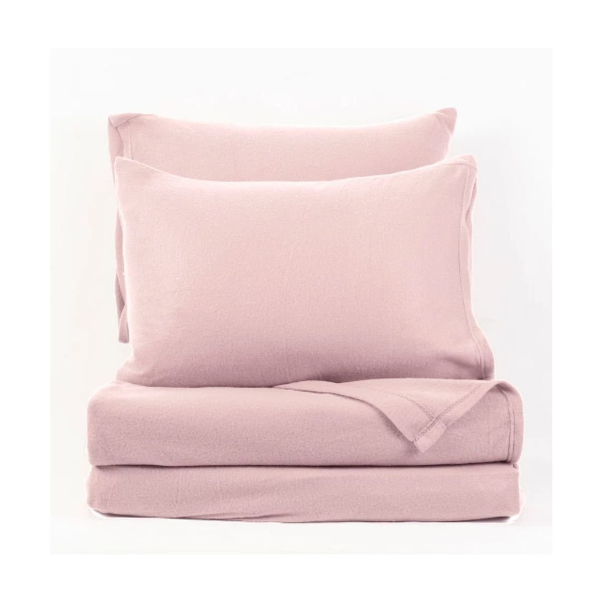 GENERICO - Juego de Sábanas King Polar Invierno - Palo Rosa