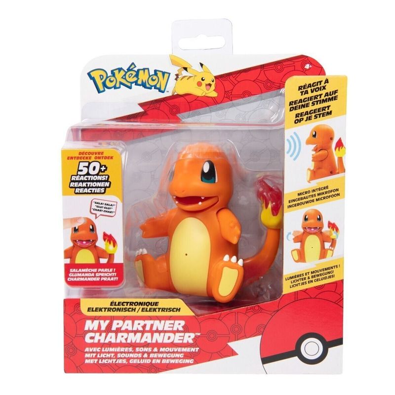 POKEMON - Figura Interactiva Pokemon Charmander  Luz Sonido