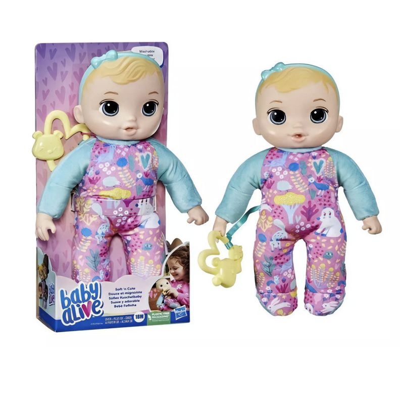 HASBRO - Baby Alive Muñeca Suave Y Adorable Rubia - Hasbro