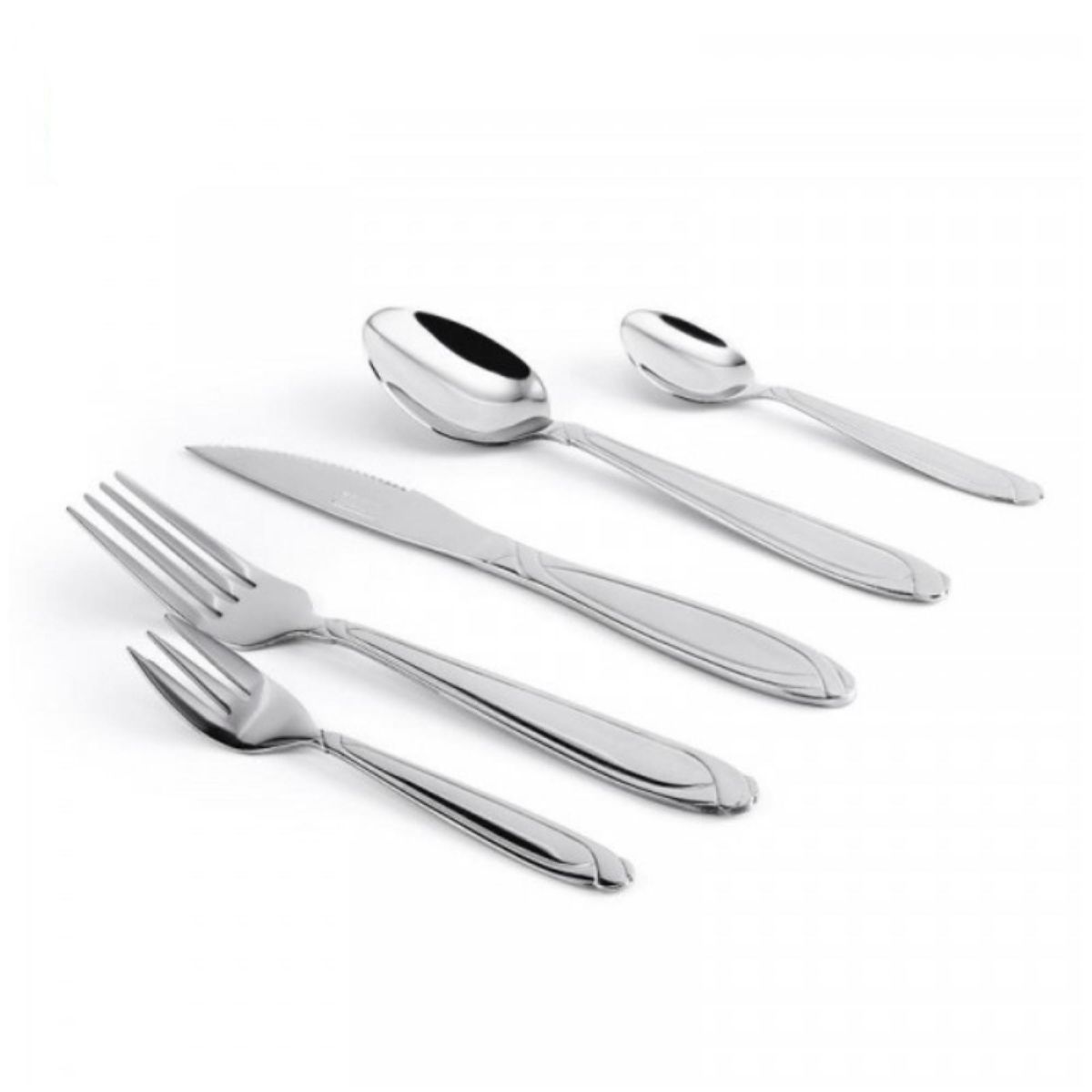 GENERICO - Set 35 Piezas Cubiertos Romania De Acero Inoxidable