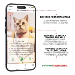 GENERICO - Collar Correa Con Identificación Qr Gps-localiza Gatoperro