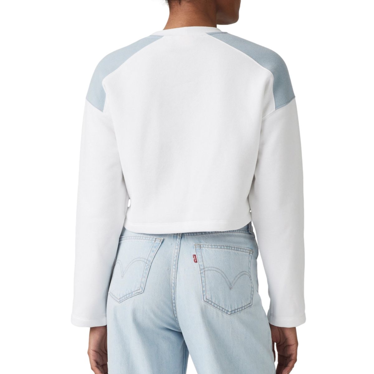 LEVIS - Polerón Mujer Bleacher Sweatshirt Blanco Levis