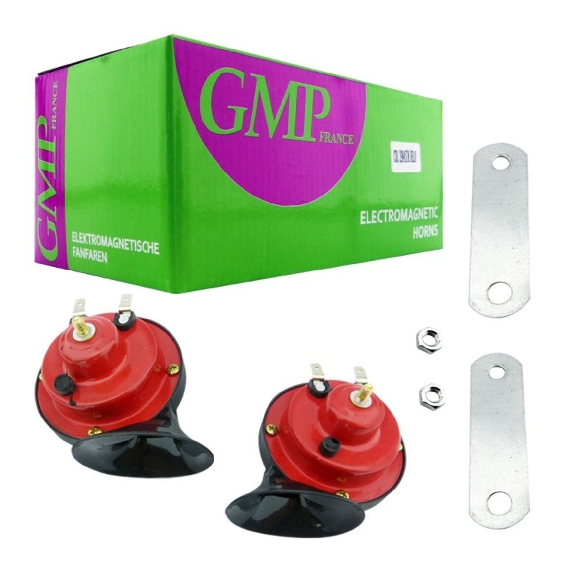 OEM - BOCINA PARA AUTO ROJA CARACOL GMP