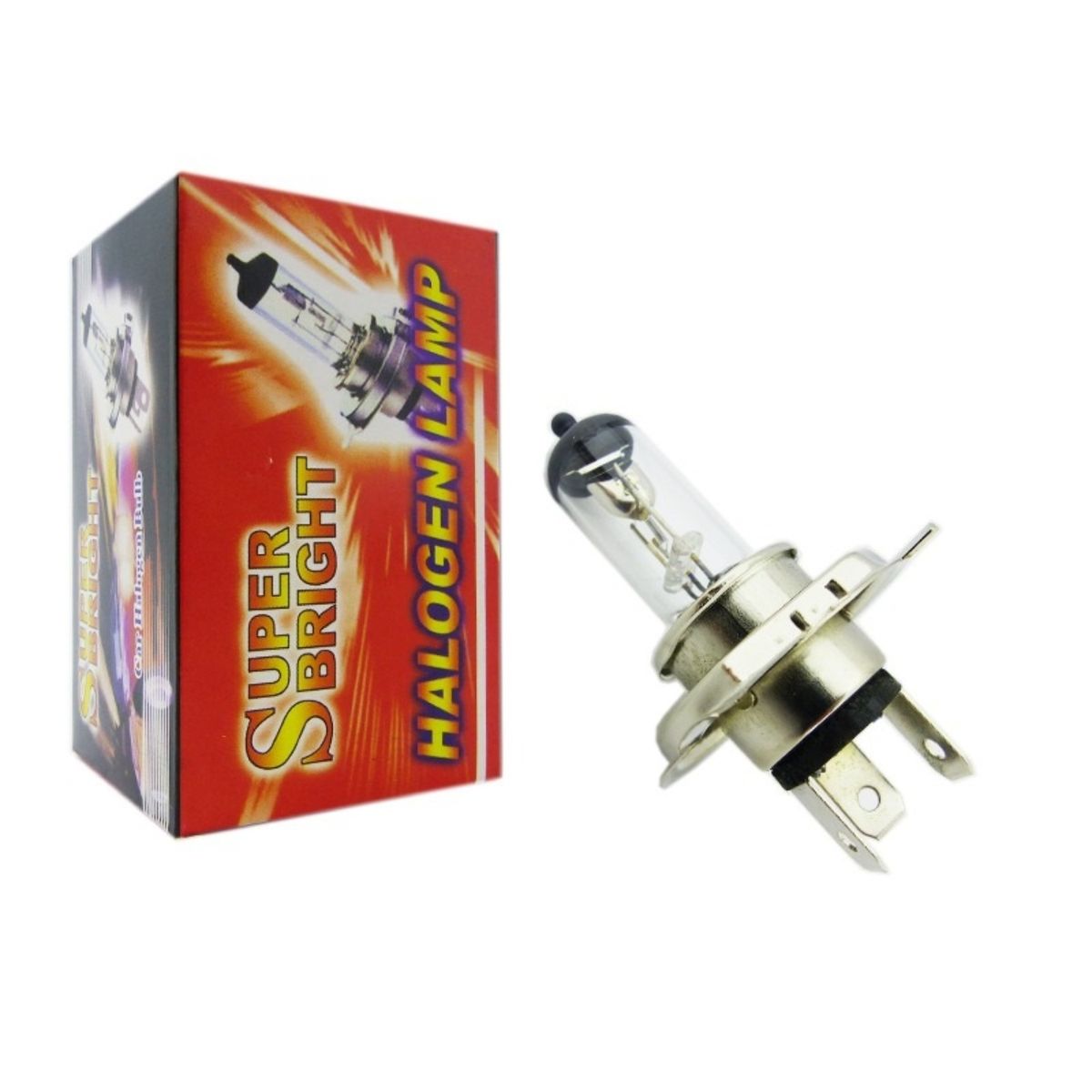 OEM - SET X2 AMPOLLETA H-4 SUPER BRIGHT CAJA X1  12V 6055W