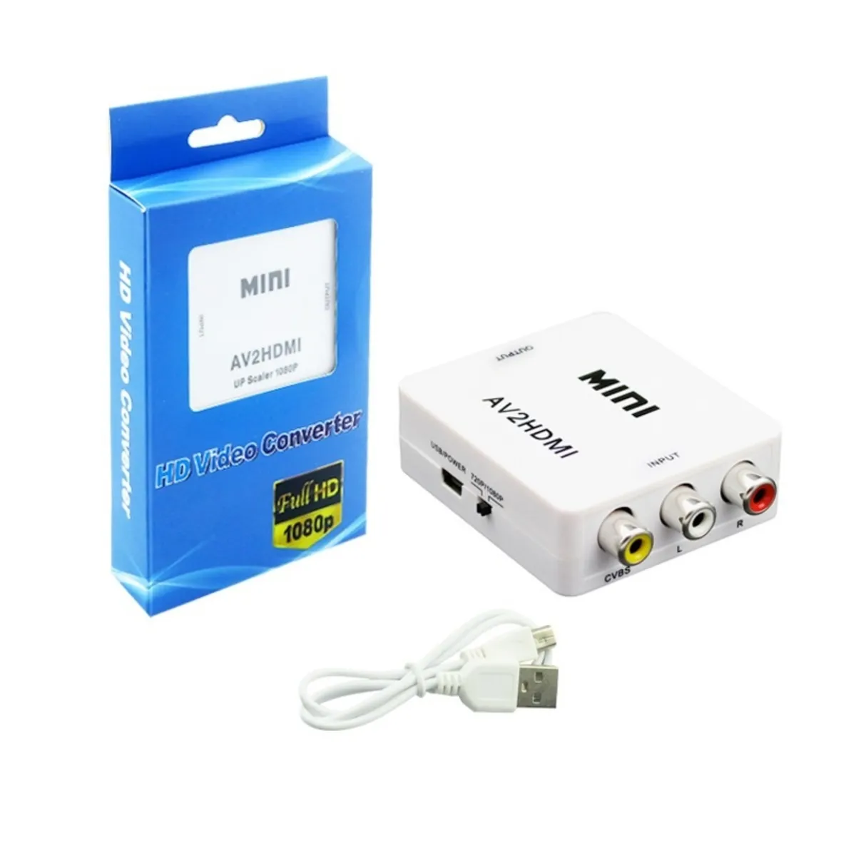 OEM - CONVERTIDOR DE AV A HDMI CON AUDIO CONVIERTE AUDIOVIDEO