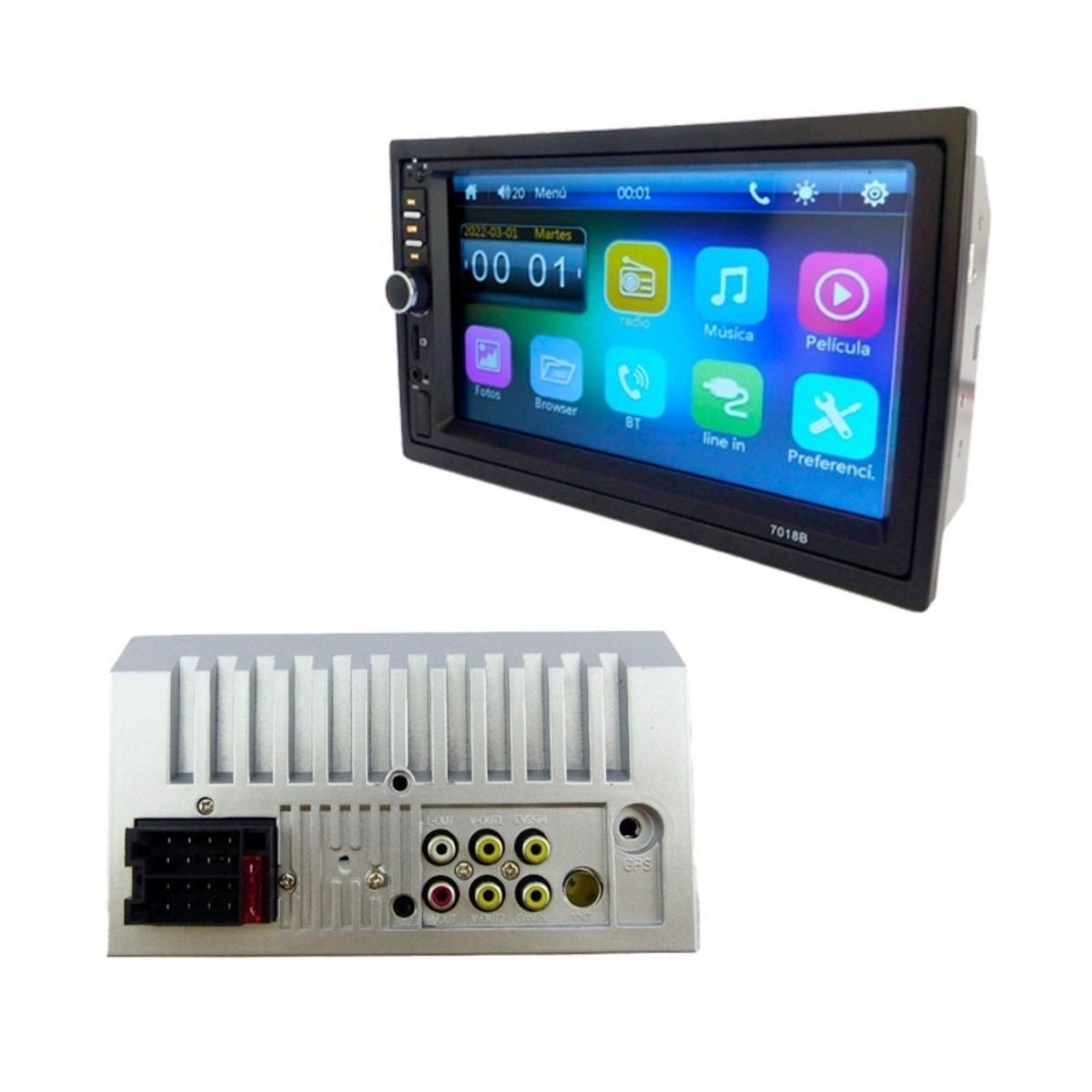 OEM - RADIO PARA AUTO CON PANTALLA 7 PULG
