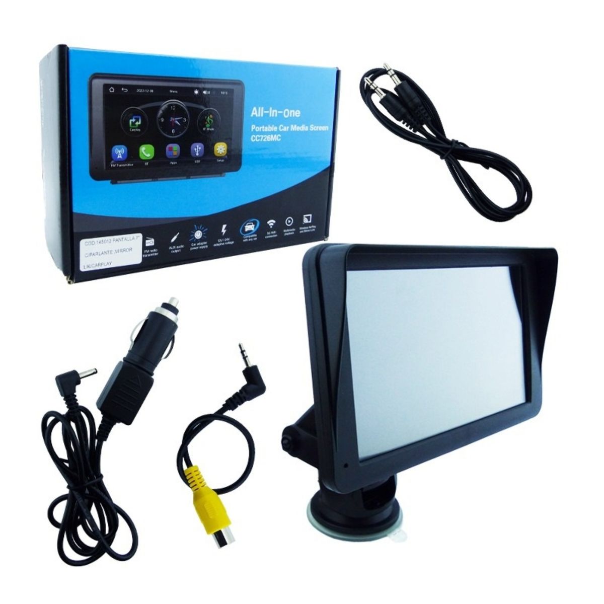 OEM - PANTALLA 7 PULG PARA AUTO CON PARLANTE