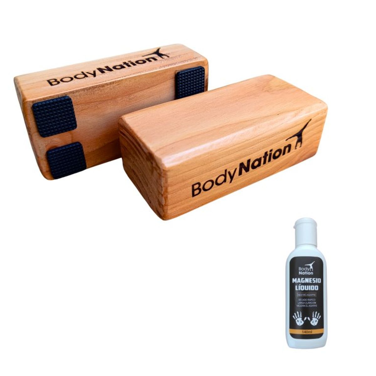 BODY NATION - Bloques para Handstand + Magnesio líquido 140 ML Calistenia
